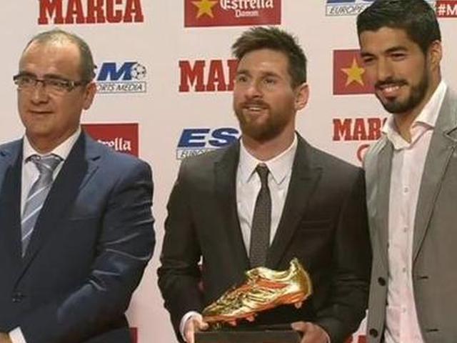 梅西获得欧洲金靴奖