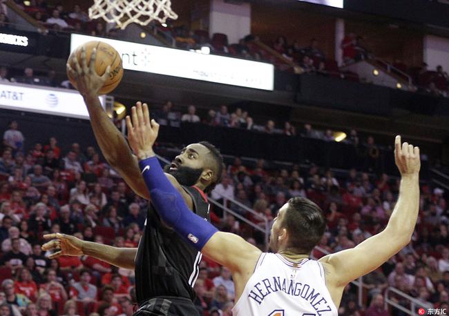哈登37分火箭四连胜