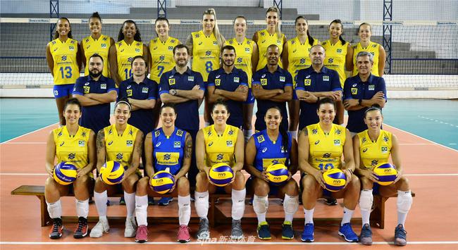 出征今年世锦赛的巴西女排