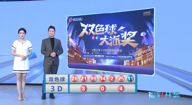 福彩开奖现场截图