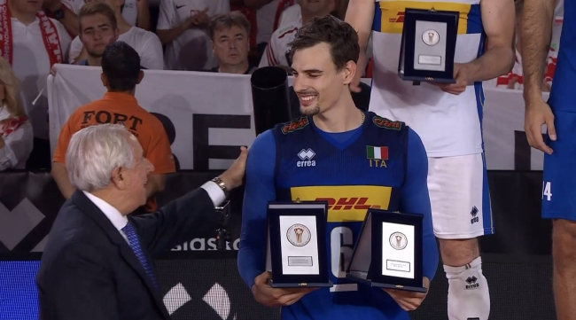 男排世锦赛最佳阵容出炉 意大利队长詹内利获mvp