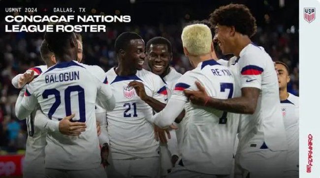 美国国家队最新一期大名单出炉