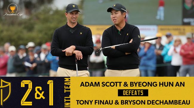 总统杯首日国际队4:1领先 伍兹组合拿美国唯一