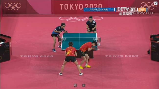 东京奥运会乒乓球女团中国队仅用50分钟 3-0横扫奥地利晋级8强