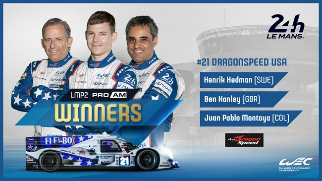 2021勒芒24小时耐力赛丰田车队7号车组夺冠