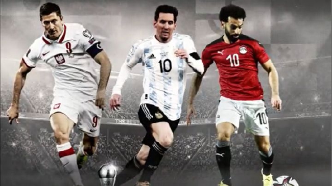 国际足联公布最佳球员候选梅西莱万萨拉赫入围