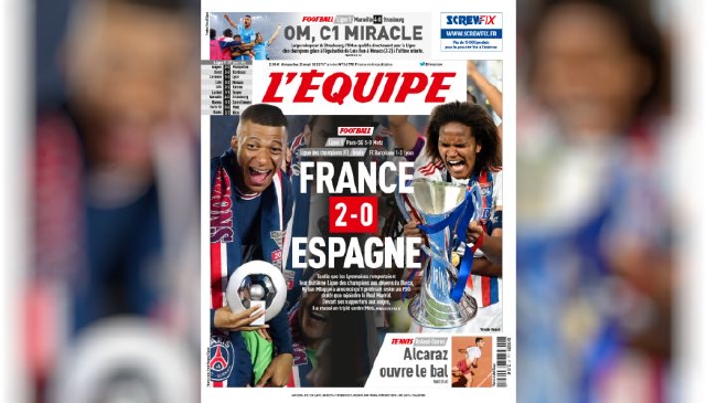 法国媒体：姆巴佩留队+里昂胜巴萨获女足欧冠 法女足2比0西女足