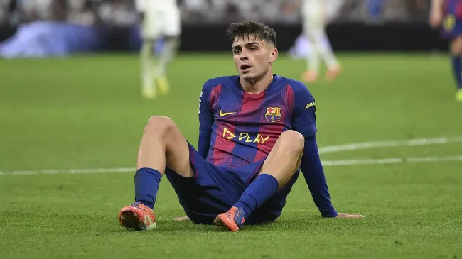 巴萨中场核心佩德里右腿股二头肌肌肉拉伤