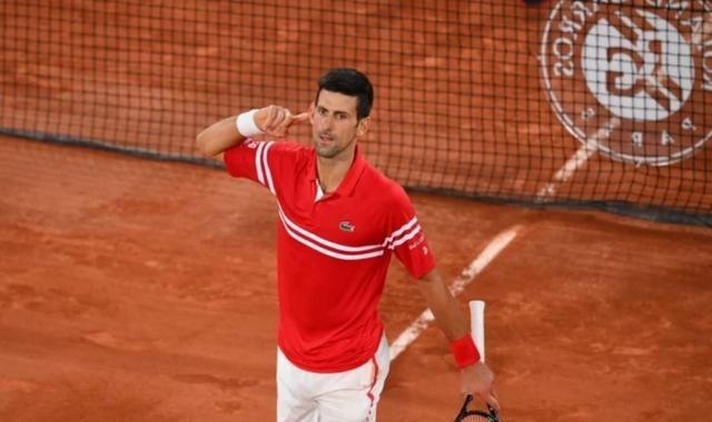 德约科维奇在比赛中