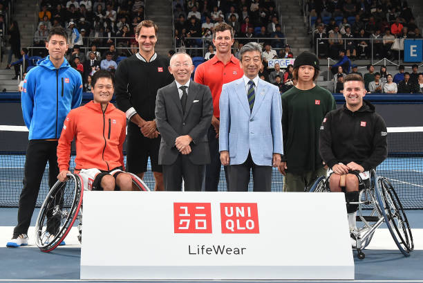 费德勒2019年就也曾投入过优衣库的LifeWear Day的活动