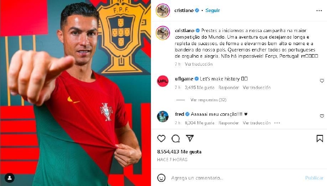 C羅：行將起頭世界杯的比賽 希望讓葡萄牙人自豪