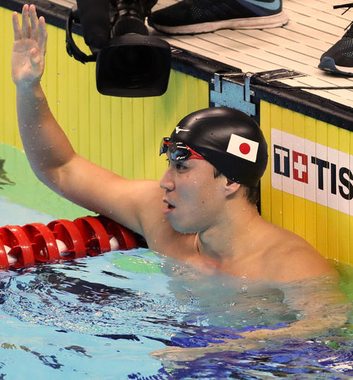 游泳世锦赛选拔赛上,26岁的日本名将小关也朱笃在男子100米蛙泳决赛中