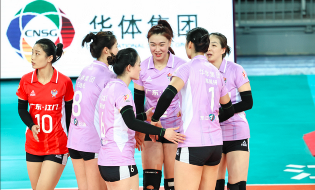 广东女排3-0完胜北京