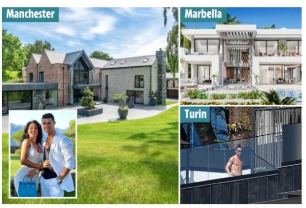 C罗豪车+豪宅总价达4500万英镑 总资产达3.63亿