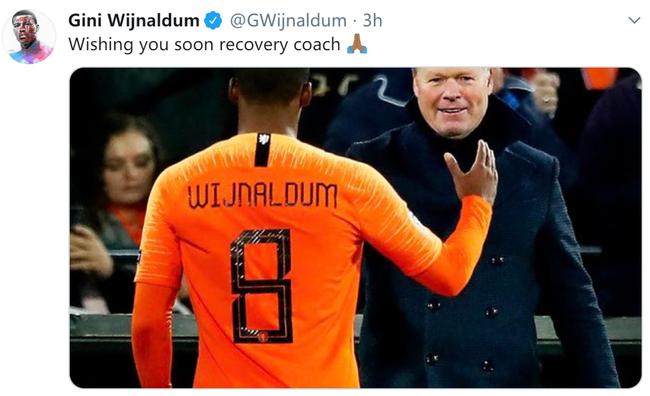 荷兰国脚、利物浦后腰维纳尔杜姆祝福科曼