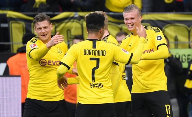 德甲-哈兰德2球 造点破纪录 桑乔传射 多特5-0胜