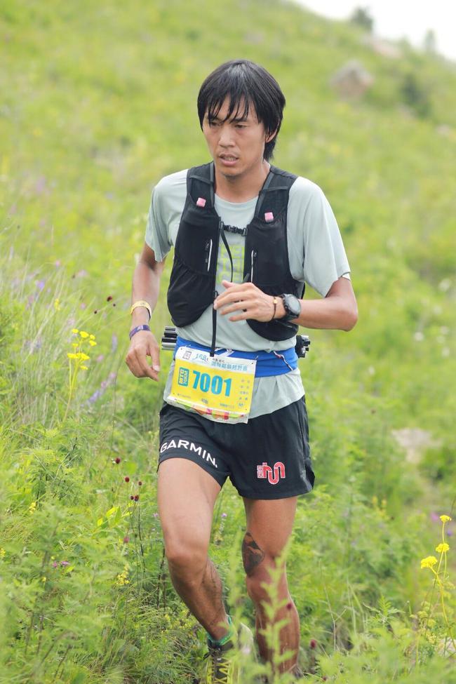 图:祁敏奋战mtc(70km)组赛道