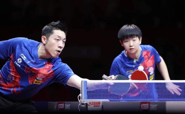 许昕和孙颖莎搭档。