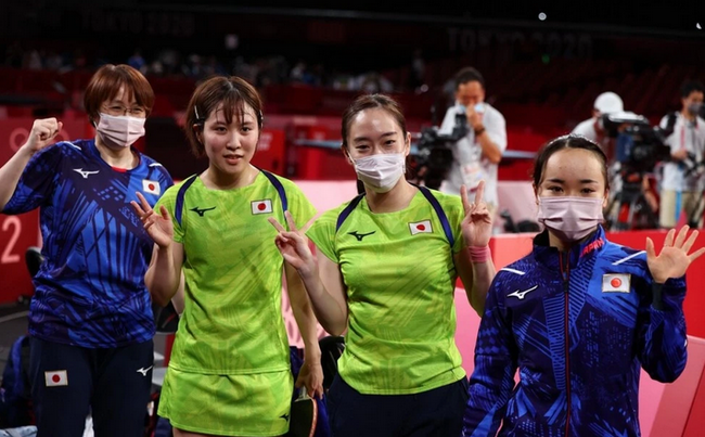 日本队晋级女乒团体赛决赛
