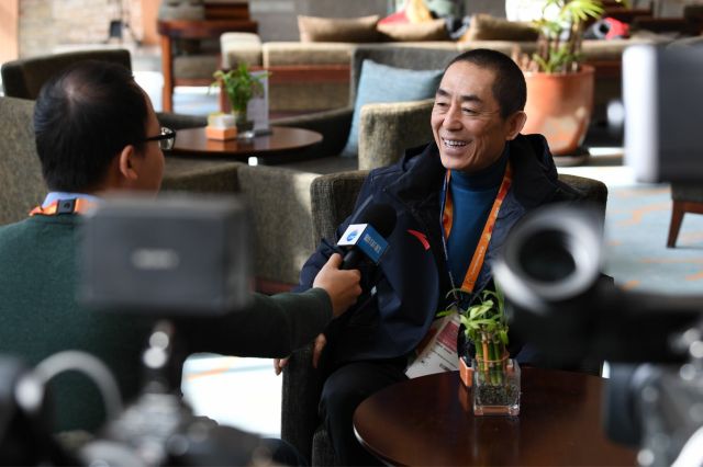 张艺谋接受新华社记者专访