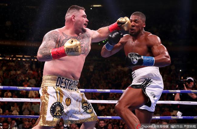 约书亚一战输掉4条金腰带