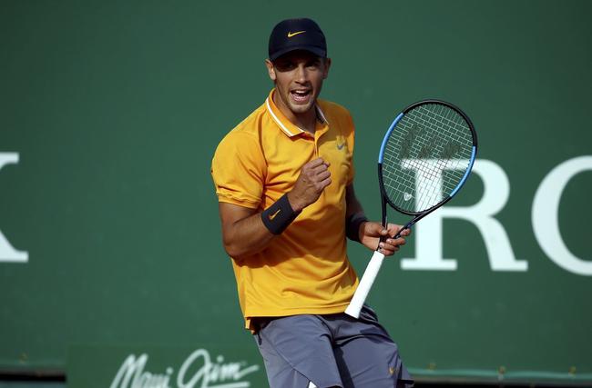 蒙特卡洛赛丘里奇横扫晋级八强将战弗格尼尼