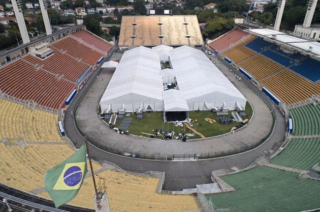 巴西圣保罗的帕卡恩布球场已改建为医院