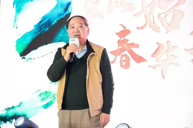 浙江省高尔夫球协会主席张克夫在晚宴中致辞
