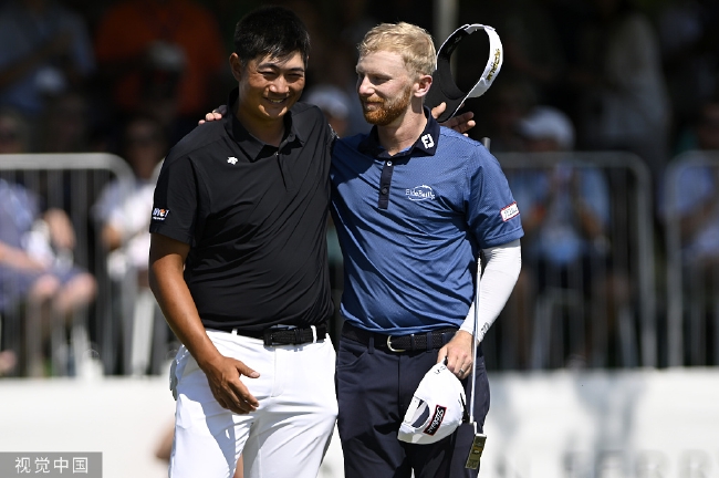 袁也淳与冠军安德斯-艾尔伯特森