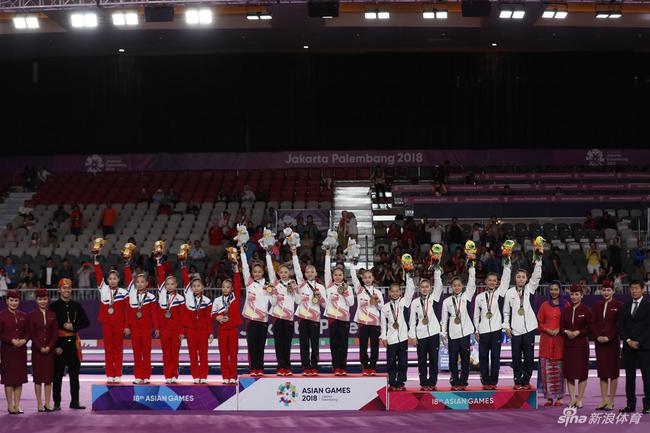亚运体操女团中国夺冠