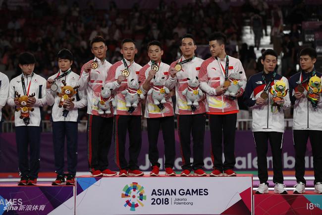 中国体操男团力压日本夺冠