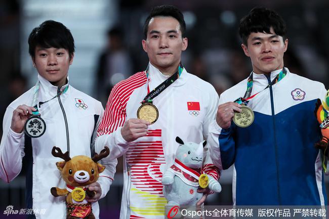 邓书弟以14.750分获得男子吊环冠军