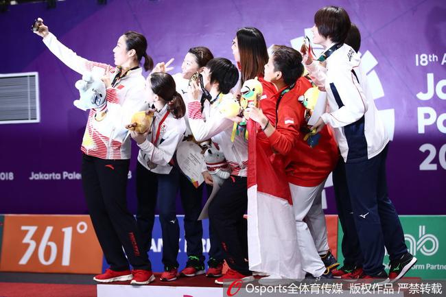 亚运会女双前四，两对日本选手