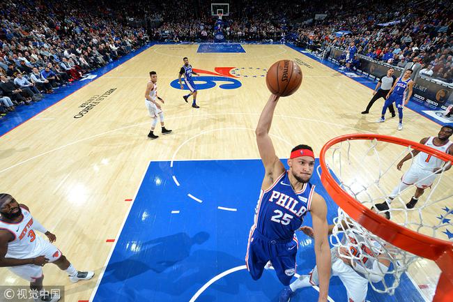 西蒙斯拿下三双