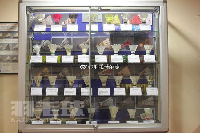 博物馆馆藏的羽毛球