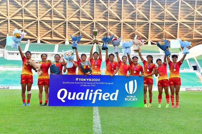 中国女子橄榄球队首次收获奥运资格