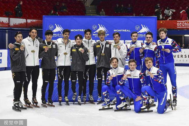 韩国和匈牙利并列获得男子接力金牌