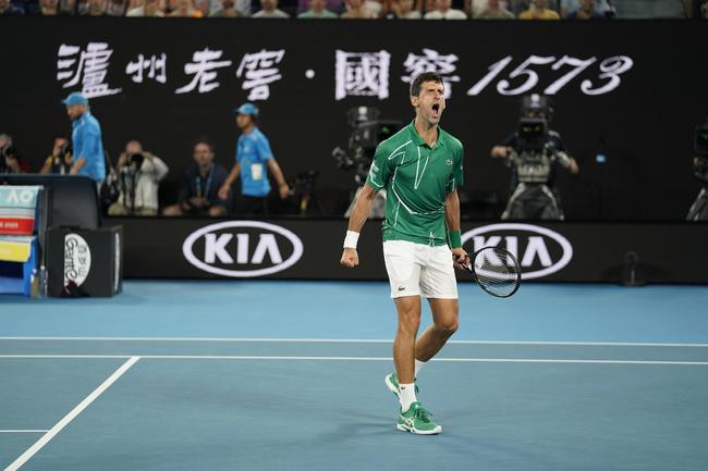 德约科维奇庆祝