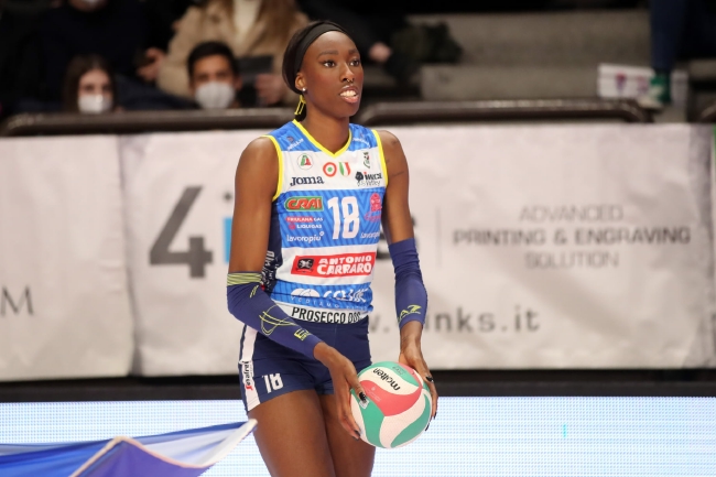 意大利科内利亚诺女排接应埃格努