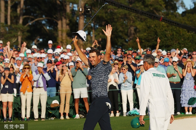 美国大师赛舍夫勒赢大满贯首胜小麦亚军伍兹第47