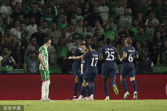 欧冠-梅西姆巴佩内马尔齐破门 巴黎客场3-1逆转！