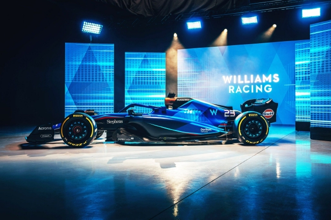 F1威廉姆斯车队2月6日晚发布2023赛季新车FW45涂装