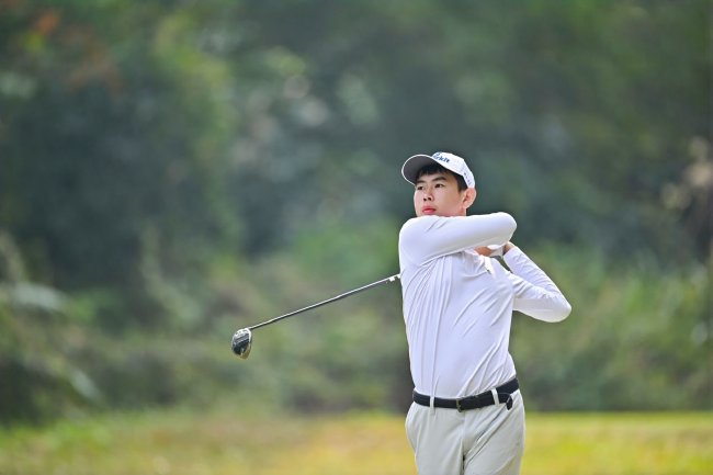 汪子靖在賽場上