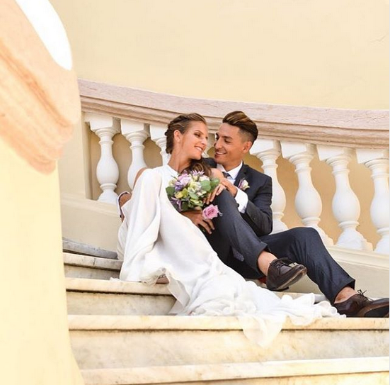 卡普利斯科娃订婚不到一年与男友步入婚姻殿堂