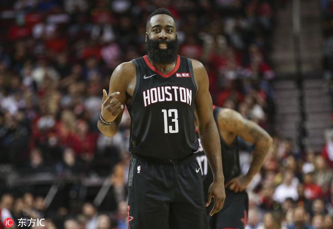 哈登关键时刻连得8分创赛季新高全场贡献41分7篮板助快船险胜开拓者