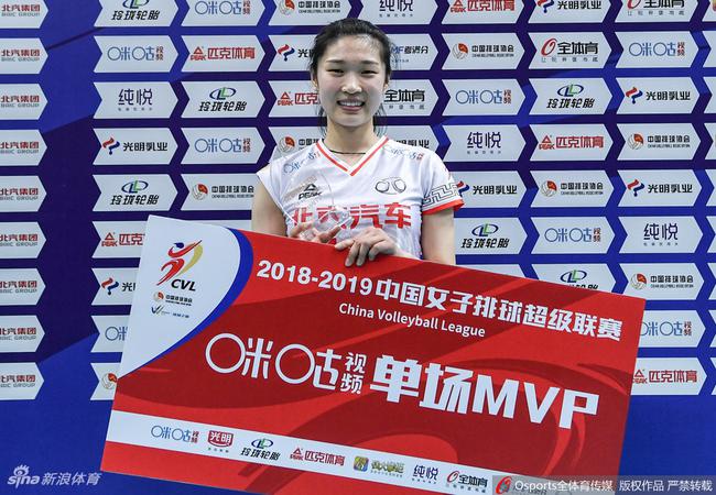 王梦洁当选本场MVP