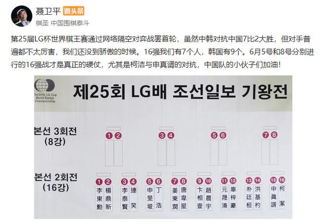 棋圣聂卫平微博截图