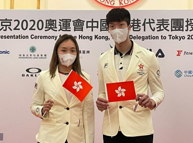 中国香港队东京奥运会开幕式旗手已经确定 击剑型男配羽毛球酷姐！