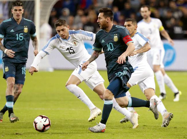阿根廷2-2乌拉圭