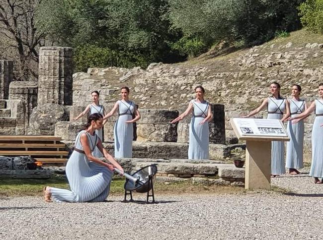 圣火采集仪式最后一次彩排